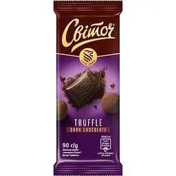 Шоколад Світоч Десерт Трюфель чорний 90 г