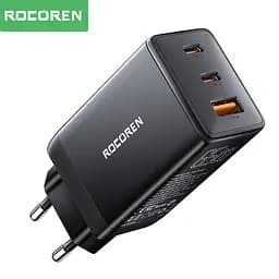 Зарядний пристрій адаптер блок Rocoren 65 W G651A2CK GaN Pro Fast Charger