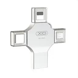 Флеш накопичувач 4 виходи - XO DK04 256 GB - USB type-c lightning