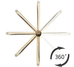 Змішувач для умивальника Rea Lugano Slim brushed gold високий REA-B4420, Золотий - мініатюра 4