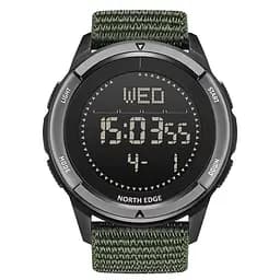 Тактичний військовий годинник North Edge Alps Carbon Fibre+ чоловічий зелений - мініатюра 2