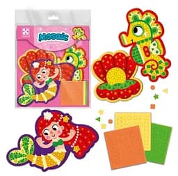 Набор для творчества Vladi Toys мягкая мозаика Русалочка (на украинском)