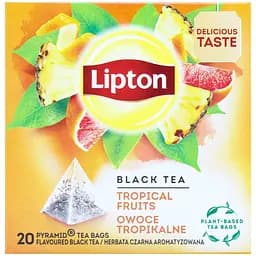Чай черный Lipton Tropical Fruits 36 г (20 шт. х 1.8 г) (917448)