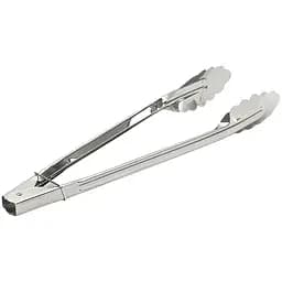 Щипці кухонні універсальні з нержавіючої сталі "Пелюстка" для барбекю гриля м'яса, риби, овочів 27 см, Kitchen Master Сріблястий 86758