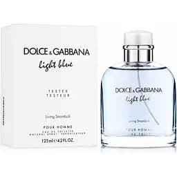 Туалетна вода тестер Dolce & Gabbana Light Blue Living Stromboli Pour Homme 125 мл