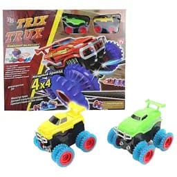 Монстр трек Trix Trux 1938 акробатические трюки 2 машинки желтая/салатовая (Trix Trux 1938_249)