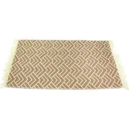 Килим Izzihome Lara Cream/Beige LR11, 80 x 50 см бежевий з коричневим (102ARVXLR11WBE592)