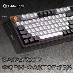 Клавіатура GamePro MK170B Outemu Red Hot-Swap RGB USB Black (MK170B) - мініатюра 9