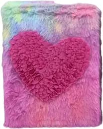 Блокнот пухнастий Серце об’ємне, А5, 80 аркушів, клітинка (В асортименті)