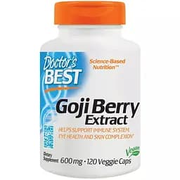 Ягоди Годжі Doctor's Best Goji Berry Extract 600 мг 120 капсул