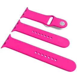 Силиконовый ремешок для Apple Watch Sport Band 42(ser.1-3)/44/45/46/49mm (S/M&M/L) 3pcs Розовый / Barbie pink