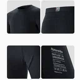 Термобілизна чоловіча Naturehike (NH22NY001) демісезон, розмір XL, зелений - мініатюра 3