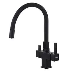 Смеситель для кухни на две воды Koer KB-72023-05 KR5009 Черный матовый