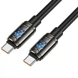 Дата кабель Hoco U143 Joy Type-C to Type-C 240W (1.2m) Black - мініатюра 4