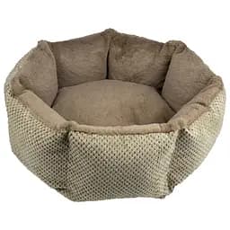 Лежак для тварин Пухнастики Agility Колізей M  60х60х20 см бежевий