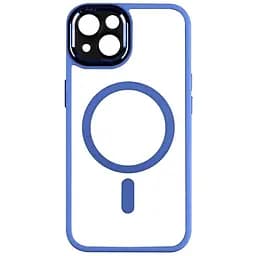 Чохол Creative TPU PC Metal Calais MagSafe Apple iPhone 15 Light Blue