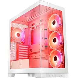 Корпус Modecom VOLCANO SPACE APEX ARGB 4x140 мм fans MIDI USB 3.0x2+TYPE-C WHITE без БЖ ATX (AT-SPACE-PG-20-000000-000)