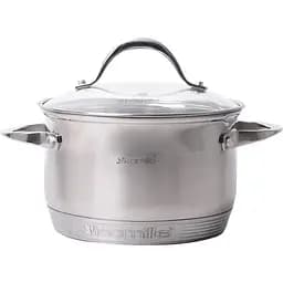 Кастрюля с крышкой Kamille 22 см 4.7 л серая (KM-4722S)