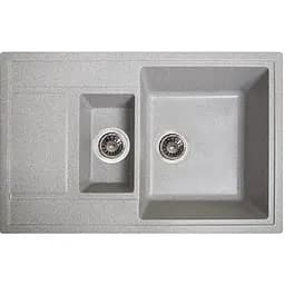 Гранітна кухонна мийка Romzha Jorum 78D Seda (601) з 1.5 чашами