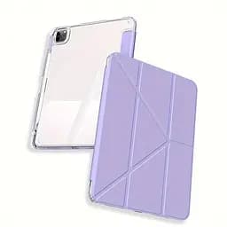Обкладинка BeCover Ultra Slim Origami Transparent з кріпленням Apple iPad Pro 11" M4 2024 Purple (711692) - мініатюра 5
