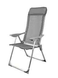 Складний стілець Levistella GP20022010 GRAY 3 положення нахилу спинки сірий для дачі вага 3,1 кг