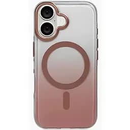 Чохол Epik TPU+PC Shadow with MagSafe для Apple iPhone 16, 6.1 Rose Gold