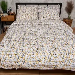 Комплект постільної білизни Moon&Star Бязь Gold Люкс Modern Marble євро 200х220 наволочки 4х50х70 - мініатюра 2