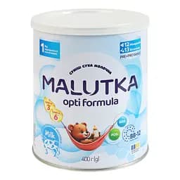 Суміш молочна суха Malutka Opti formula 1 для дітей від народження 400 г