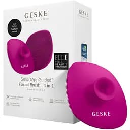 Щітка для обличчя GESKE Facial Brush 4 в 1 з тримачем бузкова
