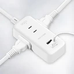 Подовжувач Aigo Power Strip 3 розетки 2 USB 1 m White AC0320