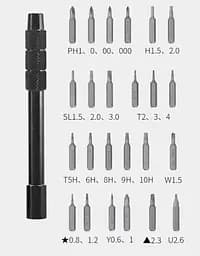 Викрутка Xiaomi Jiuxun Tools Screwdriver + біти 24 шт. (Q/NBJX005) - мініатюра 3