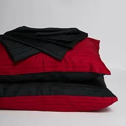 Постільний набір Moon&Star (підковдра 220х240 см + 2 наволочки 50х70 см) Satin Stripe Dark Romance - мініатюра 4