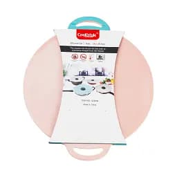 Кришка для посуду TS Kitchen силіконова універсальна діаметром 20,4 см, сірий HP34540S - мініатюра 6