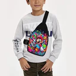 Сумка через плечо детская Супер Марио 29х17 см сумка слинг для мальчика (02194)