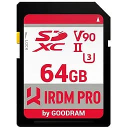 Memory card SD 64Gb GoodRAM IRDM PRO SDXC V90 UHS-II U3 ​​Retail