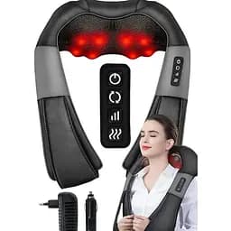Масажер Maltec PRO-Comfy30W-02 для шиї, плечей і спини з підігрівом, термотерапією та 8 масажними кульками 30 Вт