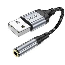 Перехідник Hoco LS36 USB to 3.5 зовнішня звукова карта 12 см DAC