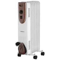Масляный радиатор Ardesto 1500 Вт, площадь обогрева 15 кв.м напольный белый 7 секций (OFH-07X1)