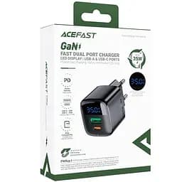 МЗП Acefast A116 PD35W+QC3.0 GaN (1USB-A/1C) Black - мініатюра 2