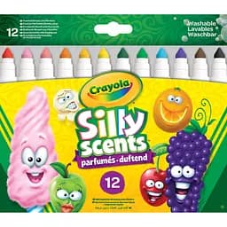 Фломастери Crayola Silly Scents ароматизовані що змиваються широкі 12 шт. (256352.012)