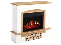 Електрокамін ArtiFlame Woodley AF23S білий  дуб натуральний - мініатюра 5
