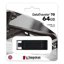 USB флеш накопичувач Kingston 64GB DataTraveler 70 USB 3.2 / Type-C (DT70/64GB) - мініатюра 3