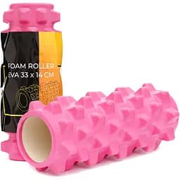 Масажний ролик Cornix EVA 33 x 14 см (валик, ролер) XR-0323 Pink