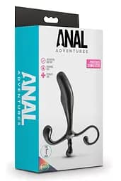 Стимулятор простаты Anal Adventures Prostate Stimulator, 12.7 см черный