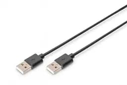 Кабель USB, тип A (M/M), 1,8 м, черный AK-300100-018-S DIGITUS by ASSMANN