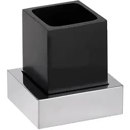 Склянка з тримачем Bemeta Gamma 145411012 чорний матовий