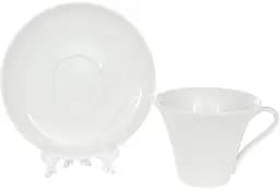Чайно-кавовий набір White City Мінімал 4 чашки та 4 блюдця Bona 260 мл kuh0007714 - мініатюра 2