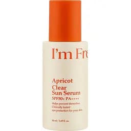 Сонцезахисна сироватка з абрикосом I'm from Apricot Clear Sun Serum SPF 50 50 мл