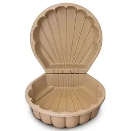 Дитяча пісочниця-басейн "Мушля" Doloni Toys 01236/02eco бежевий, з кришкою