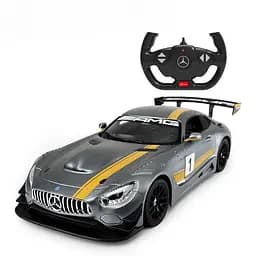 Машинка Mercedes AMG GT3 сірий RASTAR модель 1:14 Автомобіль на дистанційному керуванні + пульт